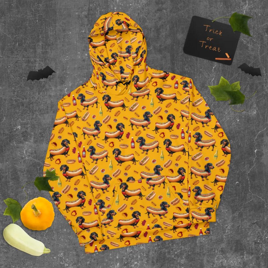 Dachshund Delight All-Over Hoodie (Primal) product image (9)