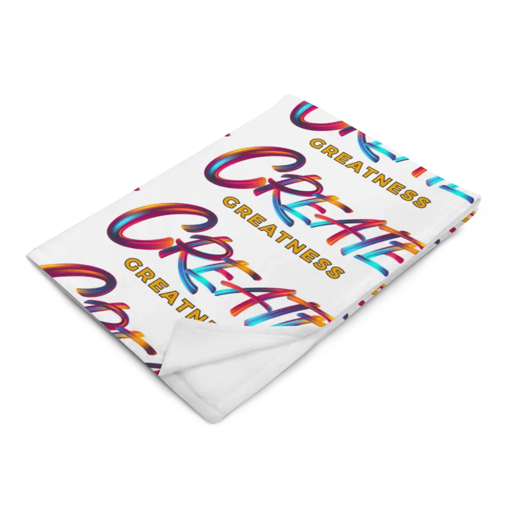 Create Greatness Patterned Throw Blanket product image (2)