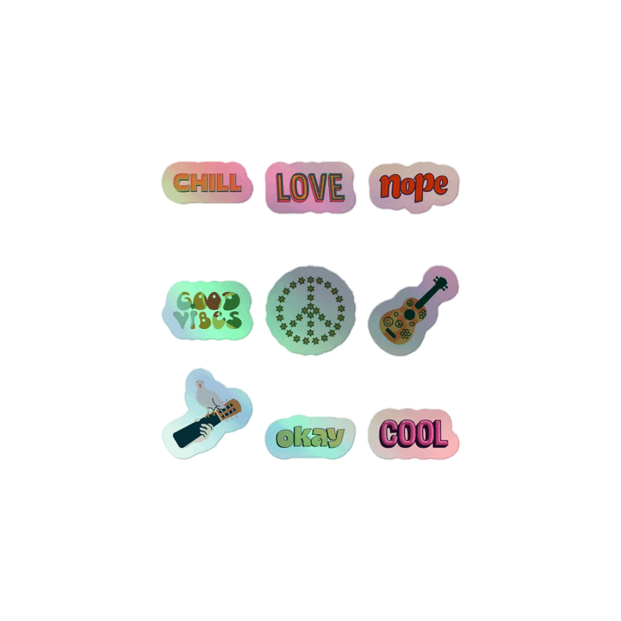Retro Vibes Holographic Sticker Pack product image (2)