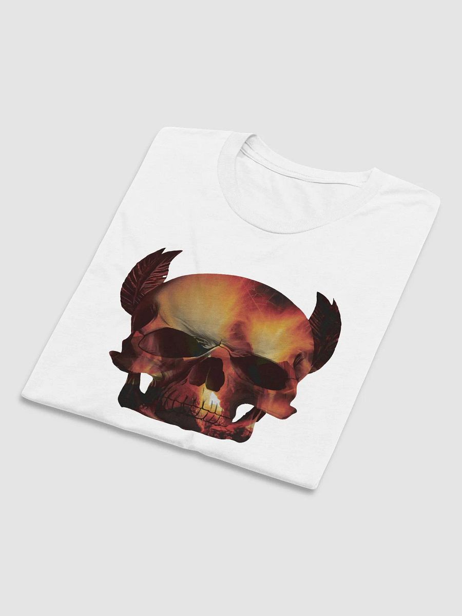 Skull with Fire Inside Skull, skulls, skull art design, skeleton, skull and bones, scary, skull tattoo, artistic skull, human skull, dark skull, bones, Halloween product image (6)