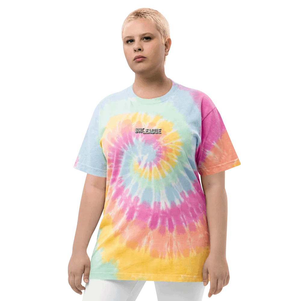 Vibrant Rainbow BL League Tie-Dye Tee product image (12)