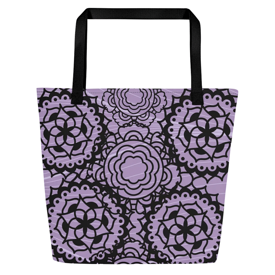 All-Over Print Large Tote Bag w/ Pocket - Manda Arts product image (3)