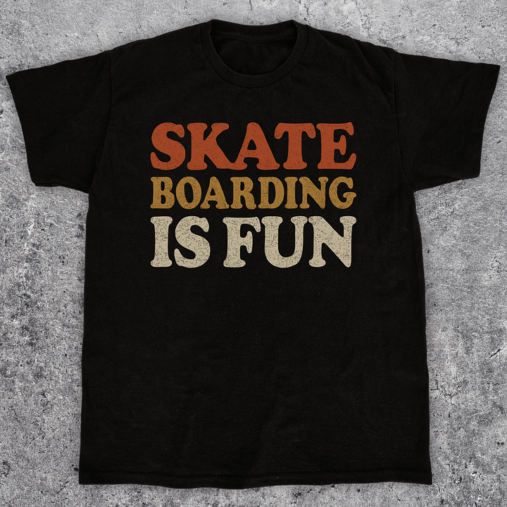 Skateboarding is fun, Skate t-shirt, Unisex product image (1)