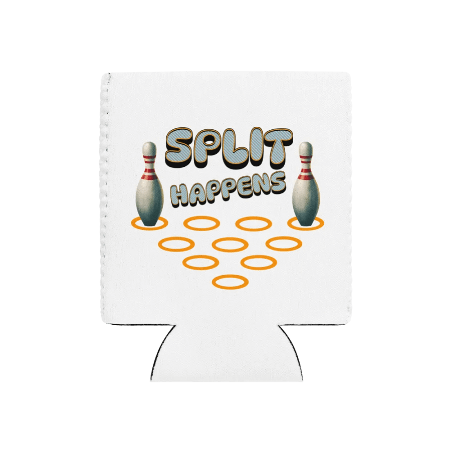 Split Happens 10pin Bowling Coozie Can Cooler product image (1)