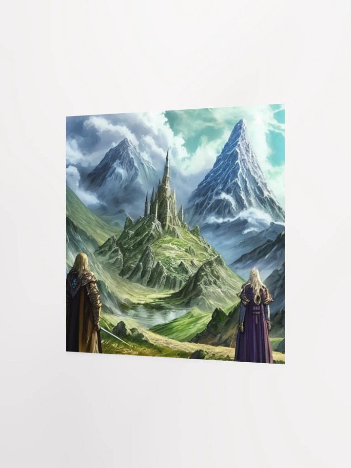 Mystical Castle Fantasy Lord Of The Rings Anime Concept Art Poster product image (9)