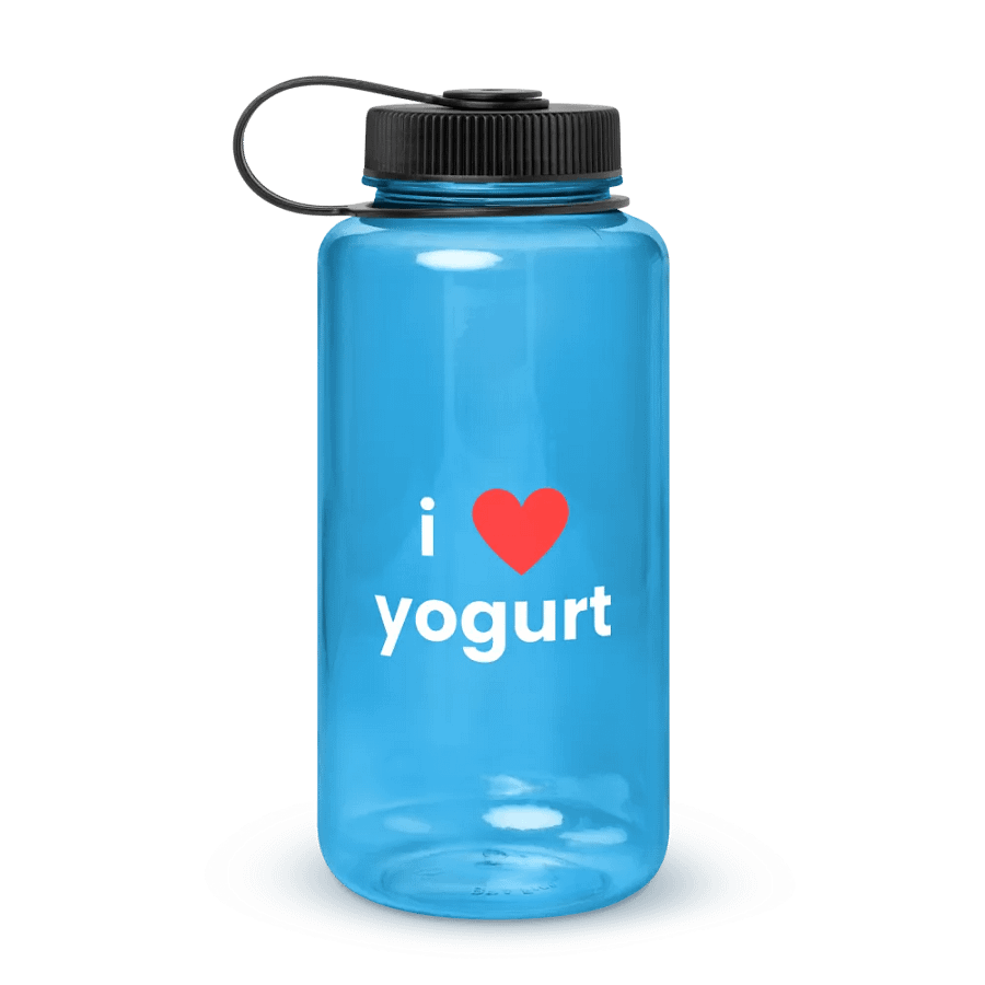 "i ❤ yogurt" plastic water bottle product image (3)
