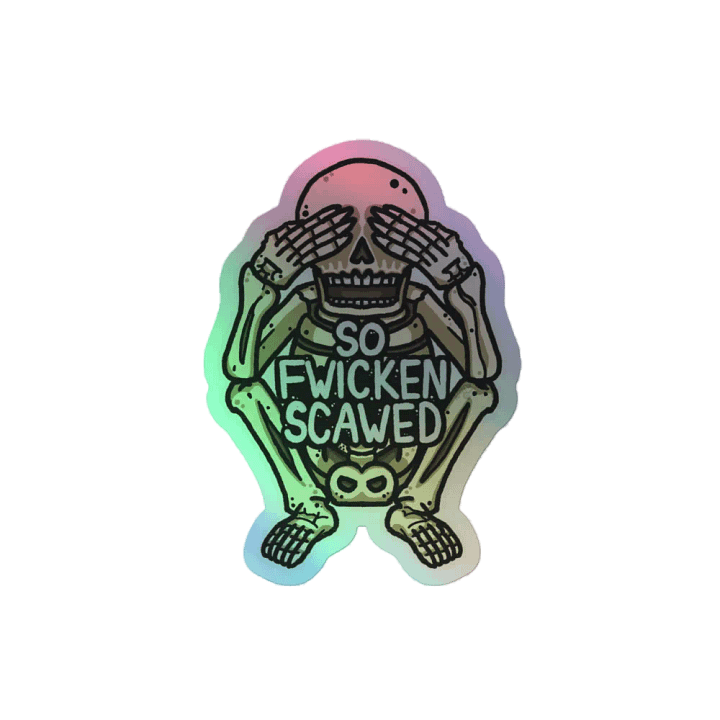 Holo So Fwicken Scawed Sticker product image (2)