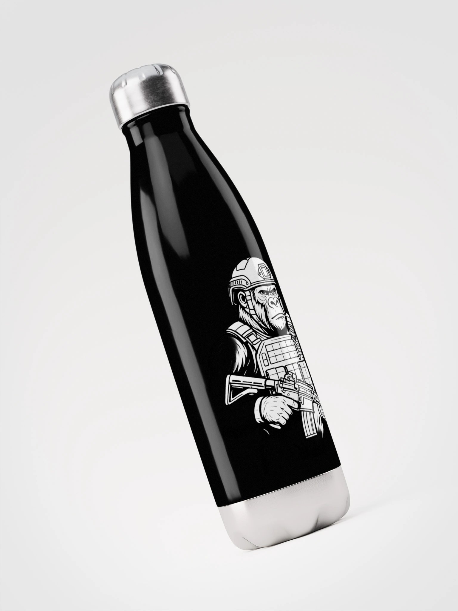 GORILLA WARFARE Metal Water Bottle product image (3)