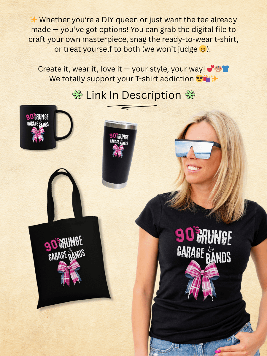 90's Tee For Women | Pink Plaid Coquette T-Shirt product image (3)