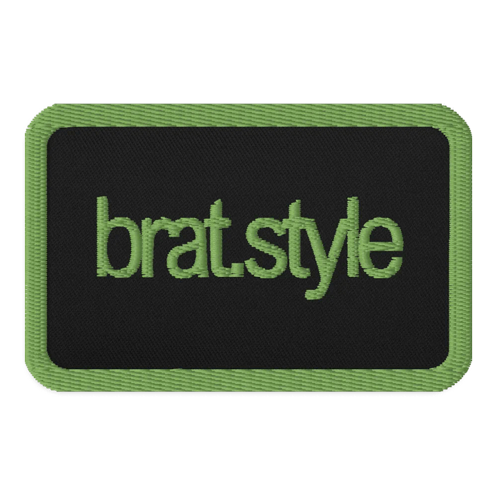 the bratstyle embroidered patch - recangle product image (1)