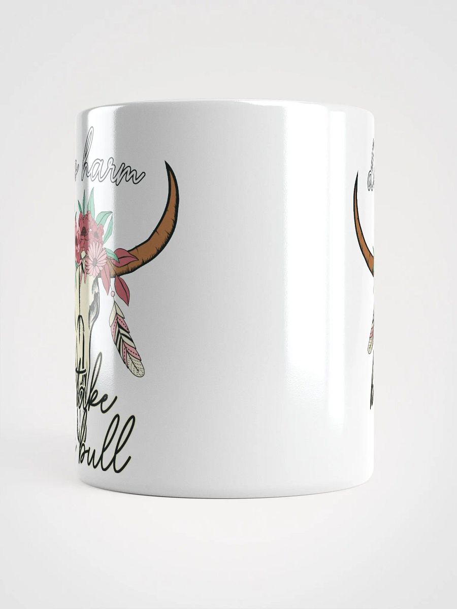 Do No Harm Floral Cow Skull Mug product image (5)