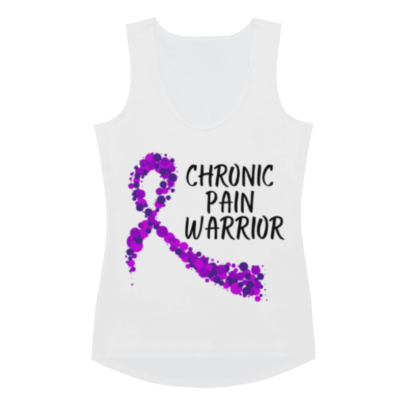 Chronic Pain Warrior Bubble Ribbon Tank Top (Women's) product image (1)