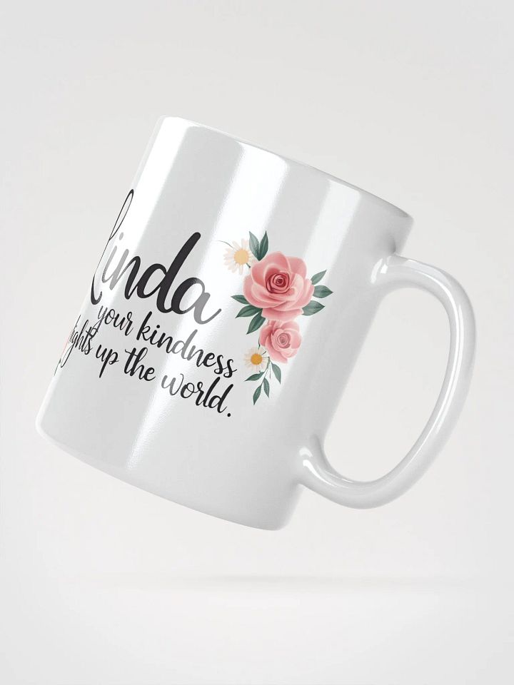 Linda, Your Kindness Lights Up the World – The Perfect Personalized Mug Gift product image (2)