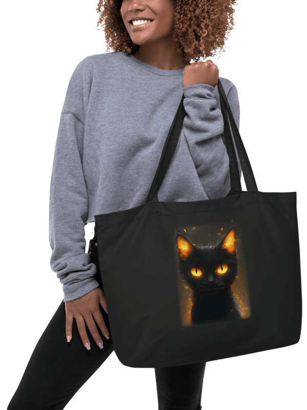Shoulder bag with fire eyed cat product image (2)