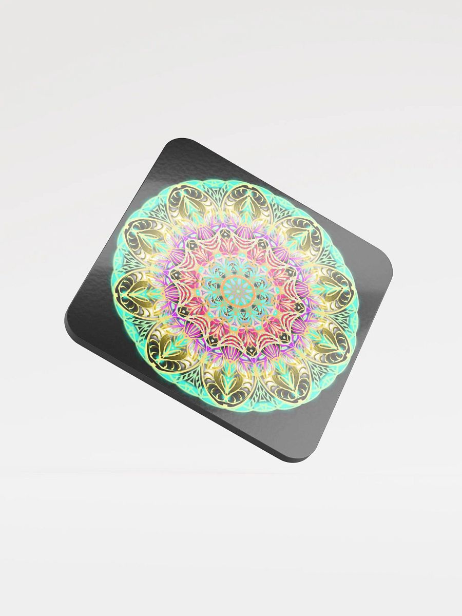 Kaleidoscope Mandala Cork Coaster product image (1)