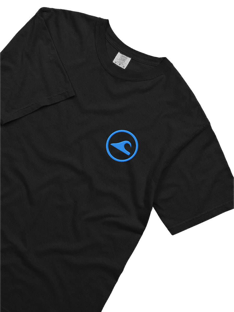 Embroidered Wave Rider Comfort Colors Garment-Dyed Heavyweight T-Shirt (Aurora Blue) product image (5)