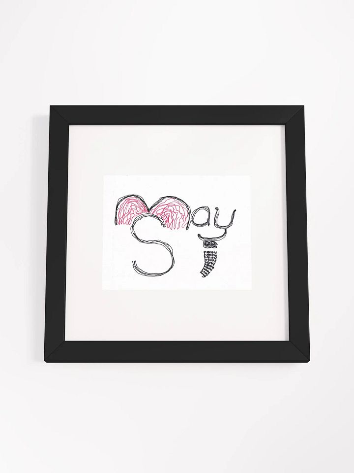 may see henry Panel Card Print Framed product image (1)