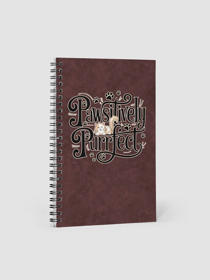 Pawsitively Purrfect Cat Spiral Notebook product image (1)
