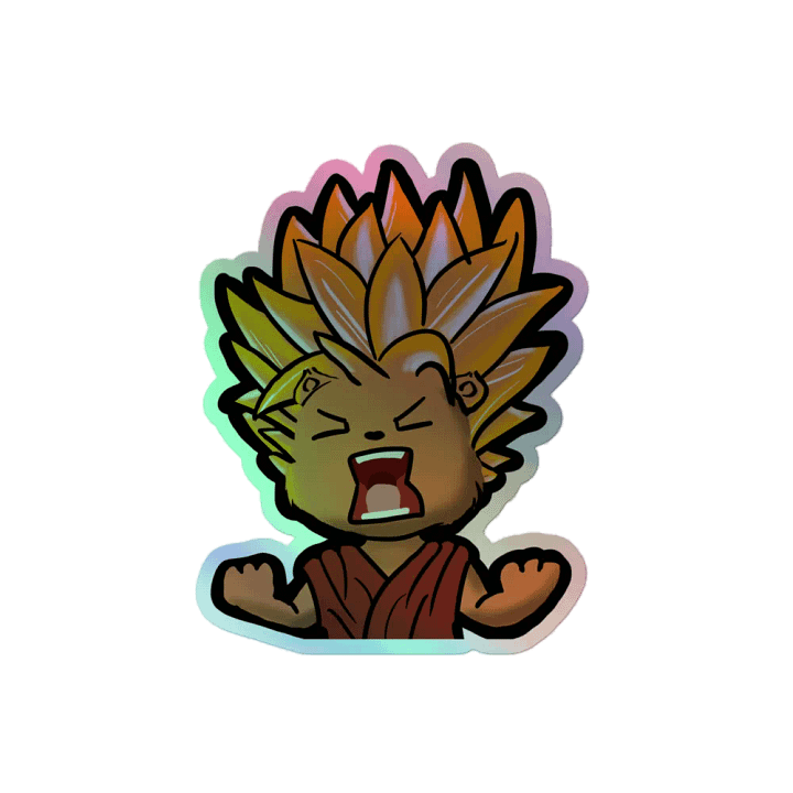 Super Saiyan Holographic Sticker product image (2)