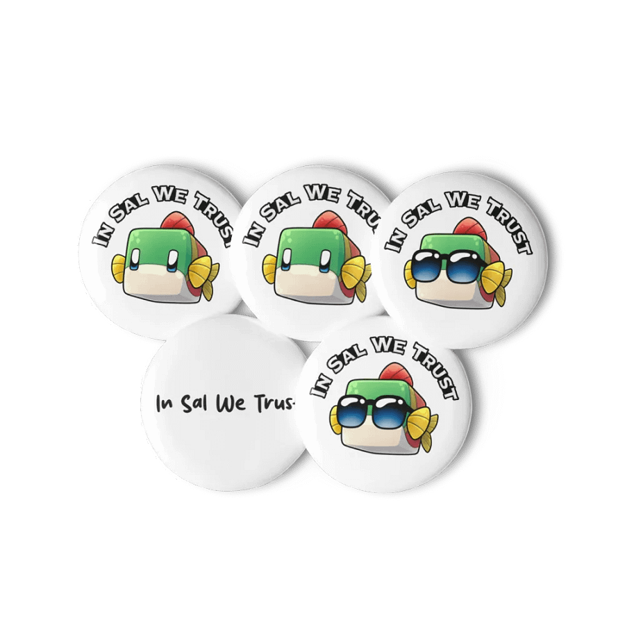 In Sal We Trust Buttons product image (1)