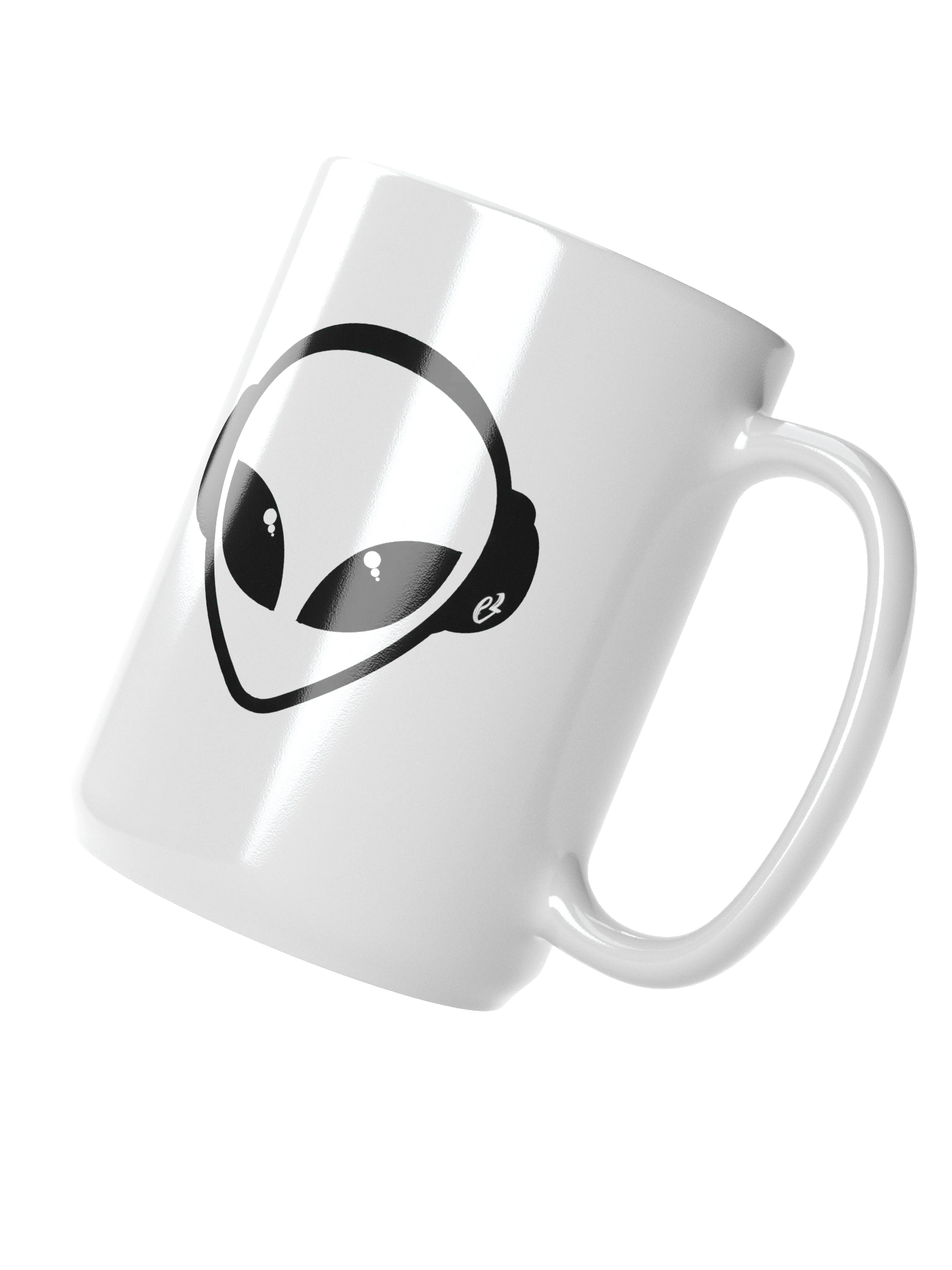 e² Alien White Glossy Mug product image (3)