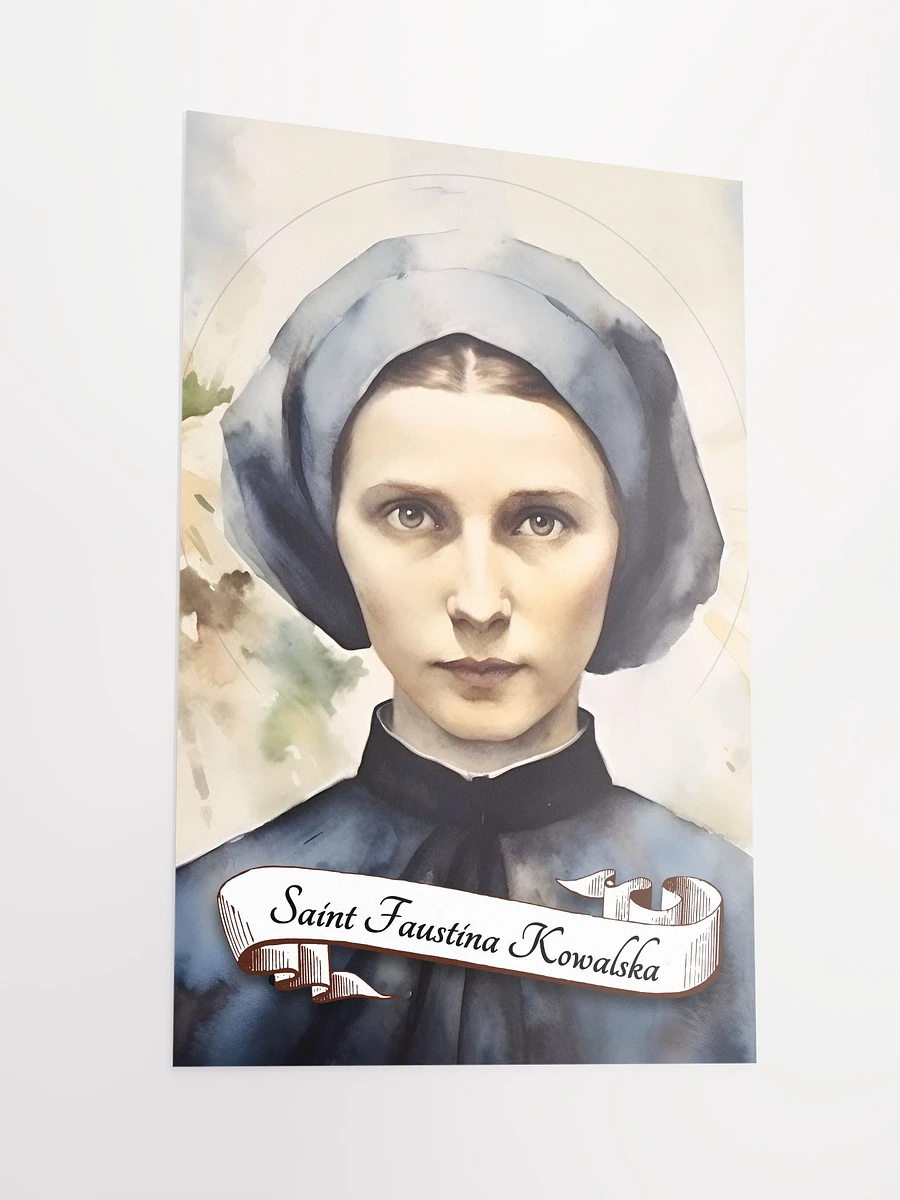 Saint Faustina Kowalska Patron Saint of Mercy, Divine Mercy Devotion, Matte Poster product image (4)