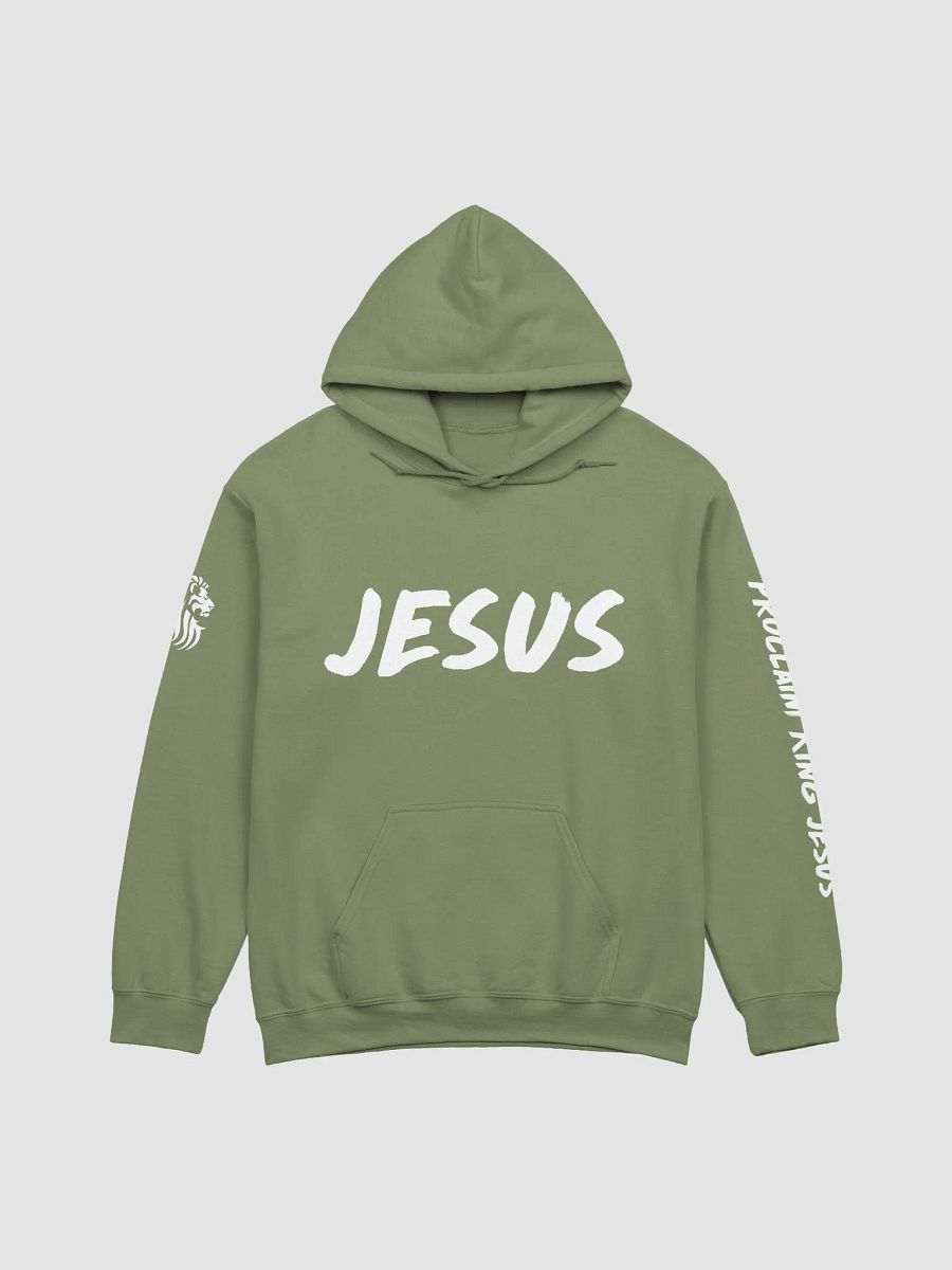 Jesus Hoodie (Military Green) product image (1)
