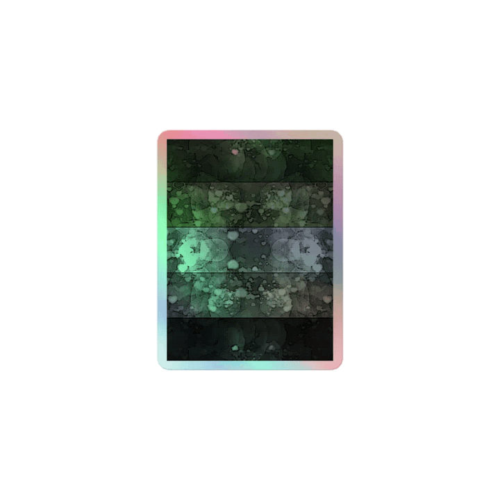 Aromantic Pride Flag Sticker (Textured Variation) product image (1)