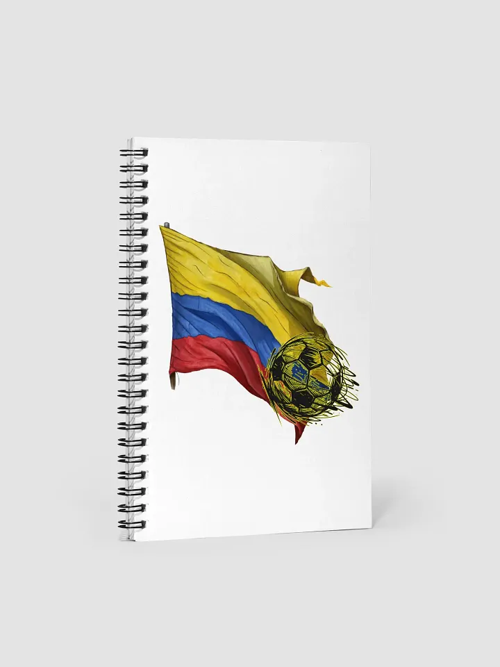Colombian Flag Soccer Spiral Notebook product image (1)