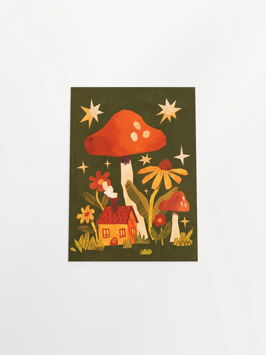 Mushroom Cottage Print product image (5)
