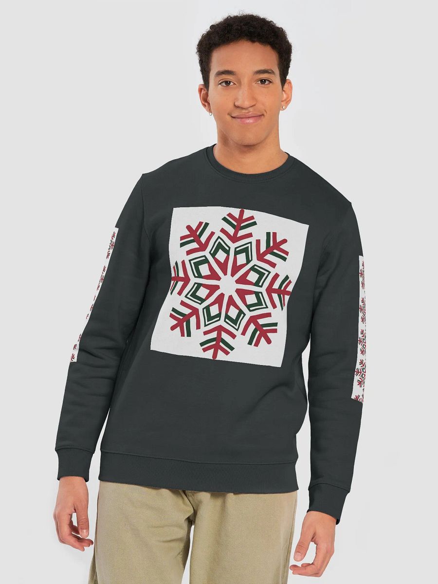 Modern Snowflake Symmetry Eco Sweatshirt product image (7)
