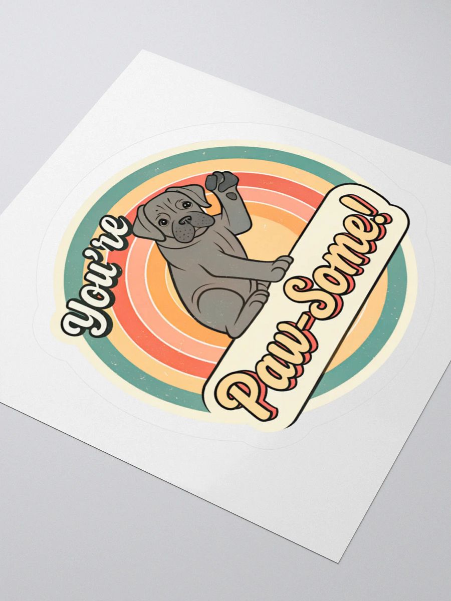Pawsitively Groovy Dog Sticker product image (7)