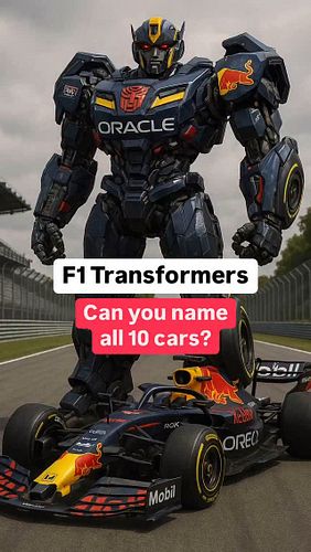 F1 Cars as Transformers #f1 #formula1 #f1funny #transformers #optimusprime #mclaren
