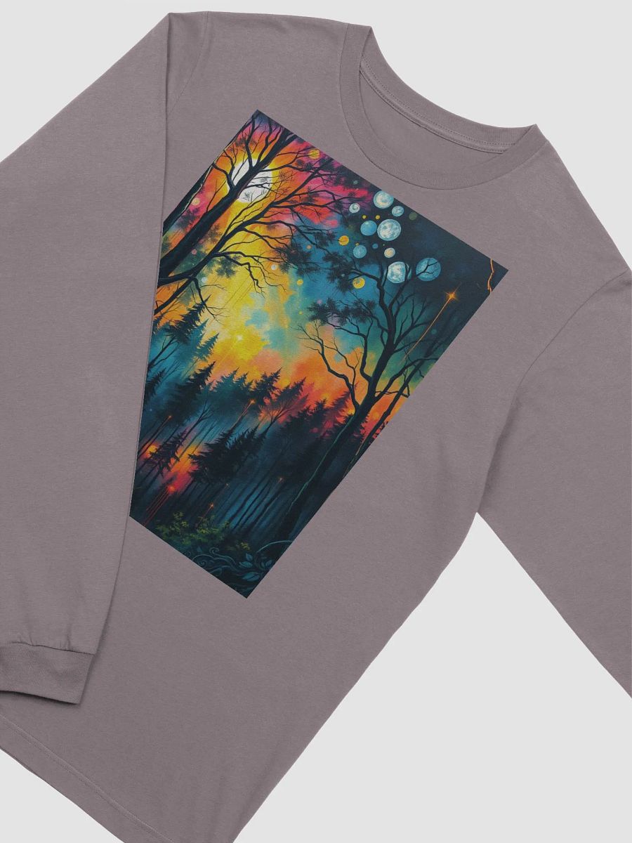 Enchanted Forest Moon Phases Long Sleeve Tee product image (3)