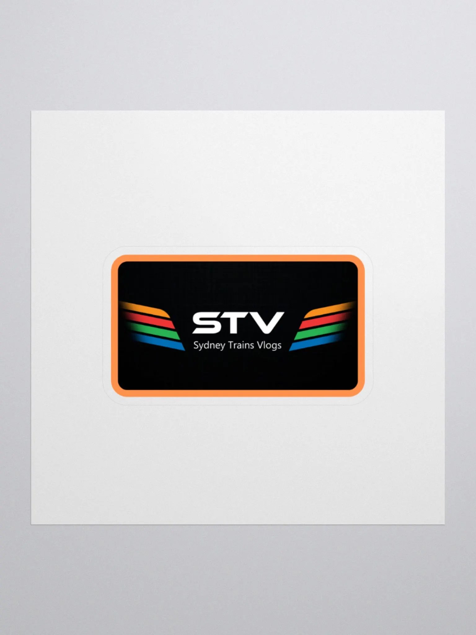STV Orange Border Sticker product image (3)