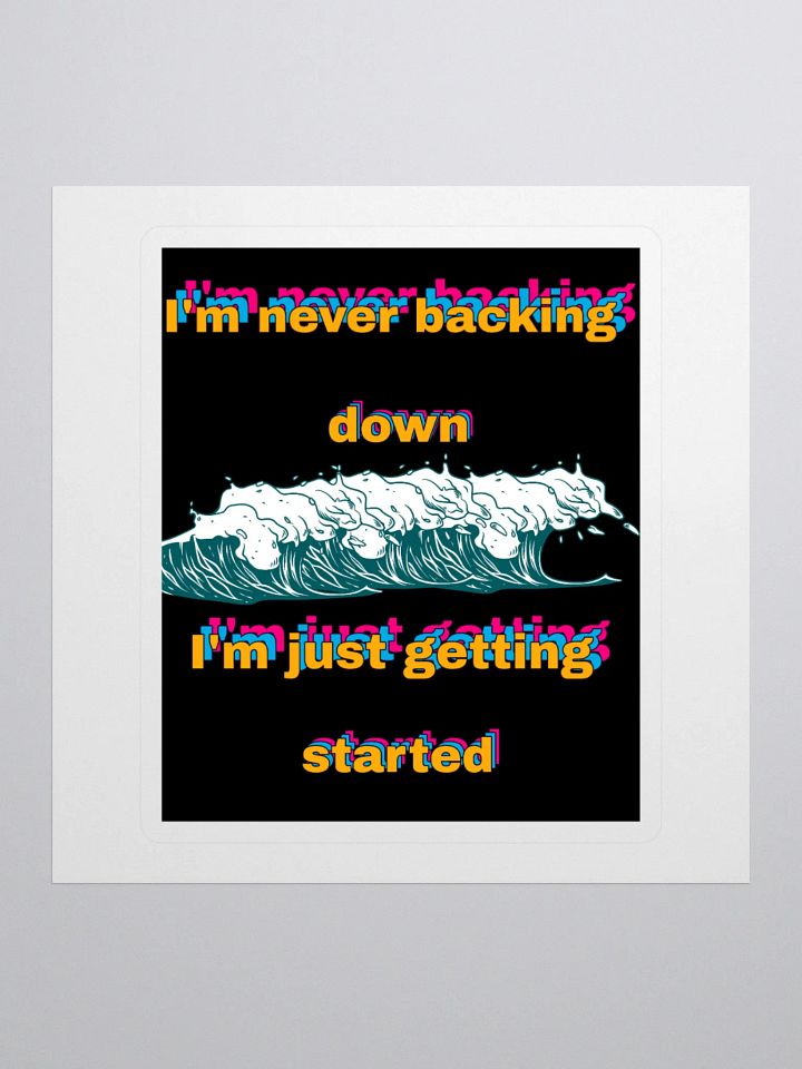 Never Backing Down product image (1)