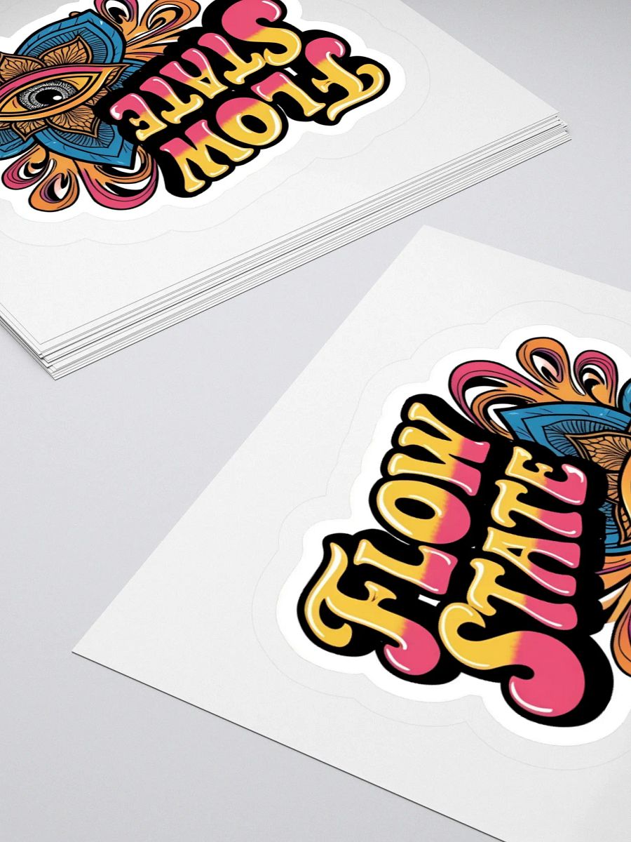 Psychedelic Flow State Kiss Cut Sticker product image (12)