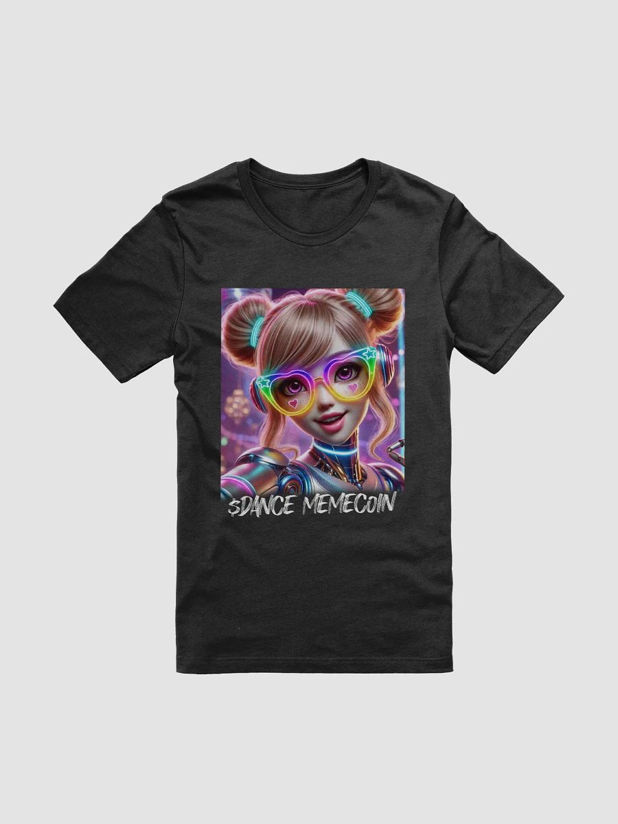AI ROBO DOLL - DANCE MEMECOIN - PREMIUM TEE - BLACK product image (4)