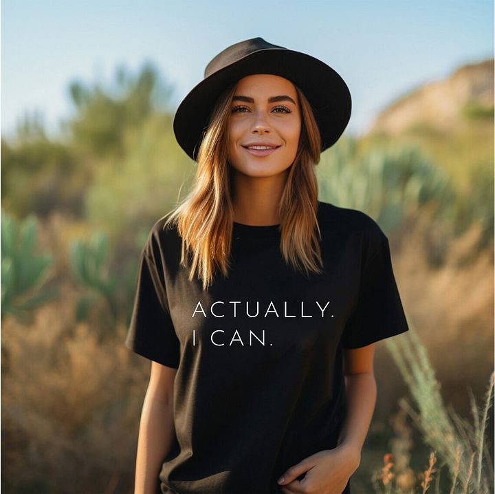 Actually I Can Tshirt product image (2)