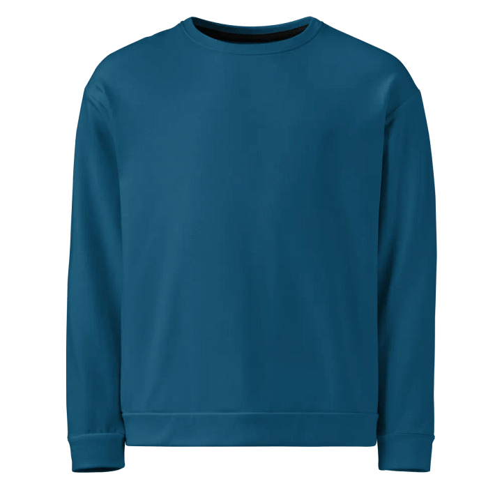 Plain Dark Blue True Summer Unisex Recycled Polyester Heavyweight Premium Sweatshirt by Treasure Pie product image (1)