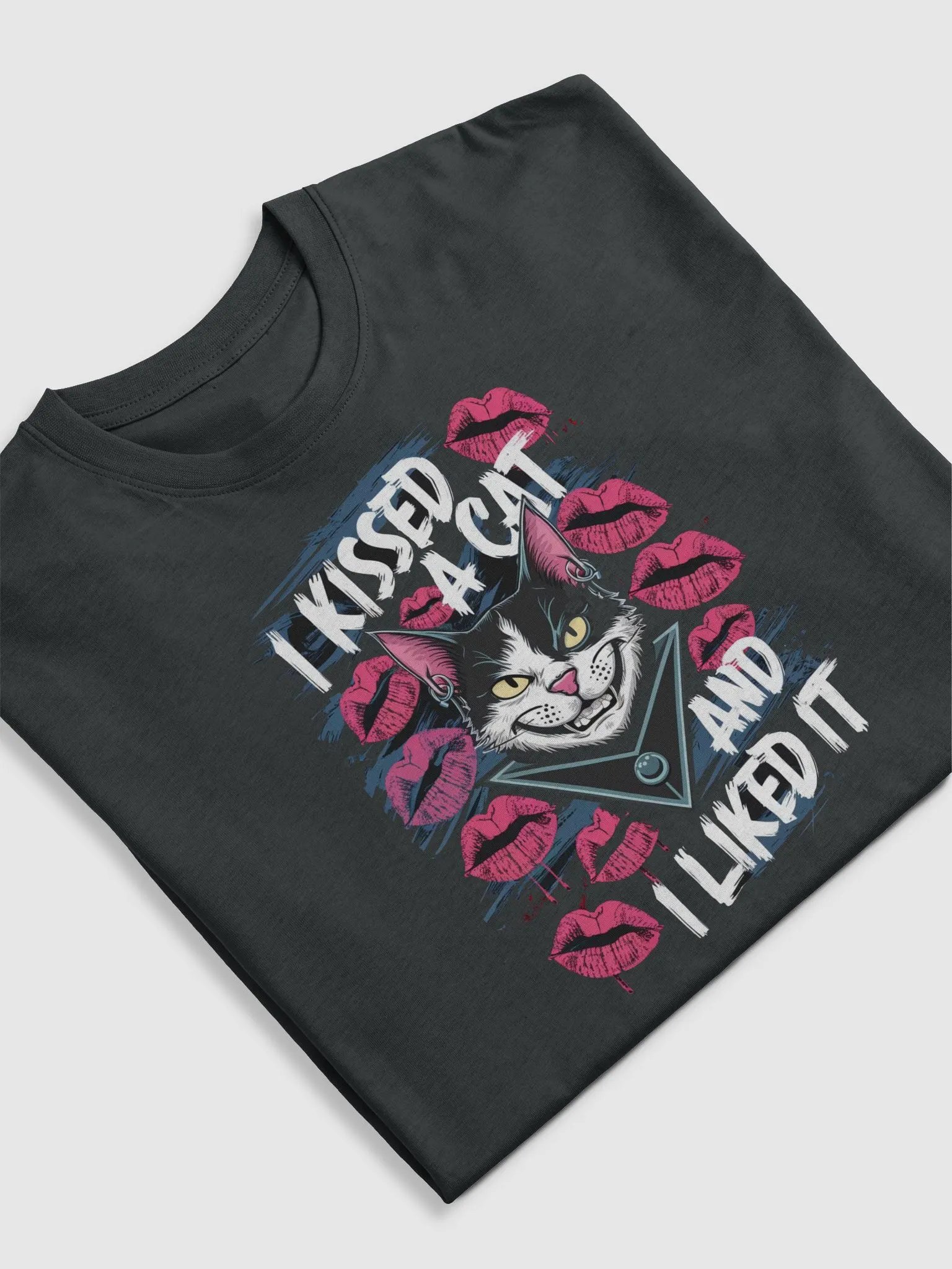 I Kissed A Cat - Unisex Premium T-shirt product image (5)