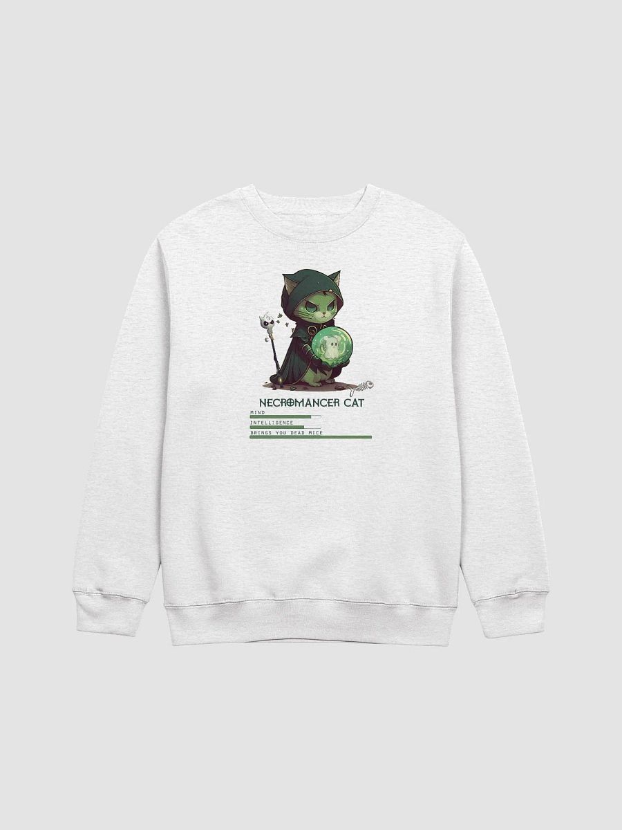 RPG Necromancer Cat Unisex Crewneck Sweatshirt for gamers and cat lovers product image (3)