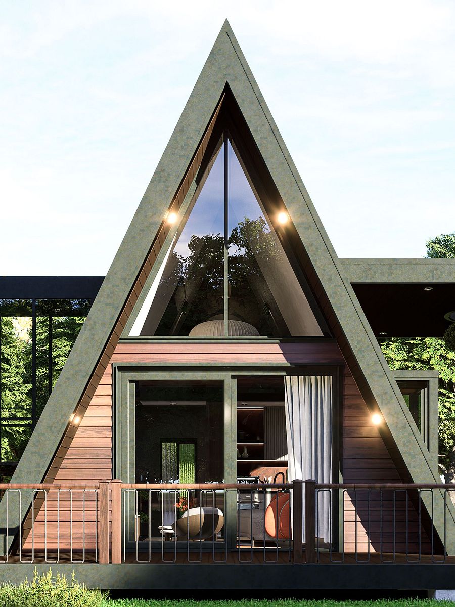A Frame House 019 - Drawings\Blueprints CAD + PDF + 3D Model product image (3)