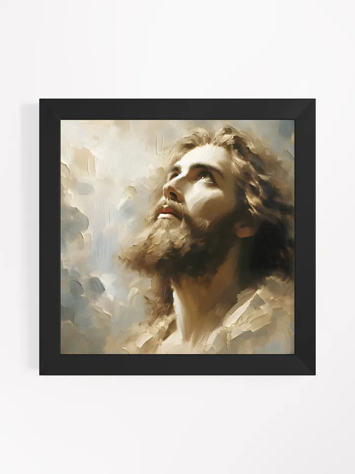 Heavenly Gaze-Framed Spiritual Portrait Art product image (3)