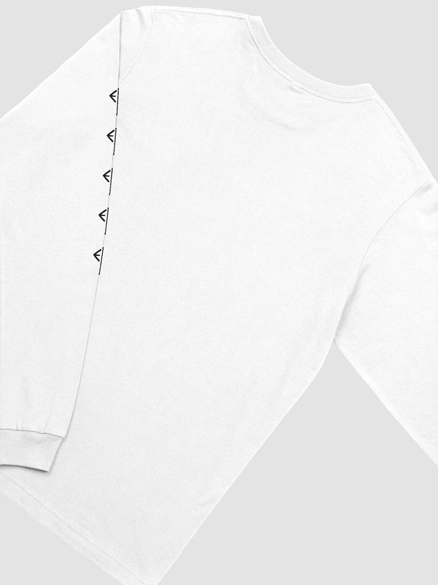 Budget Executioner Longsleeve: Black on White product image (4)