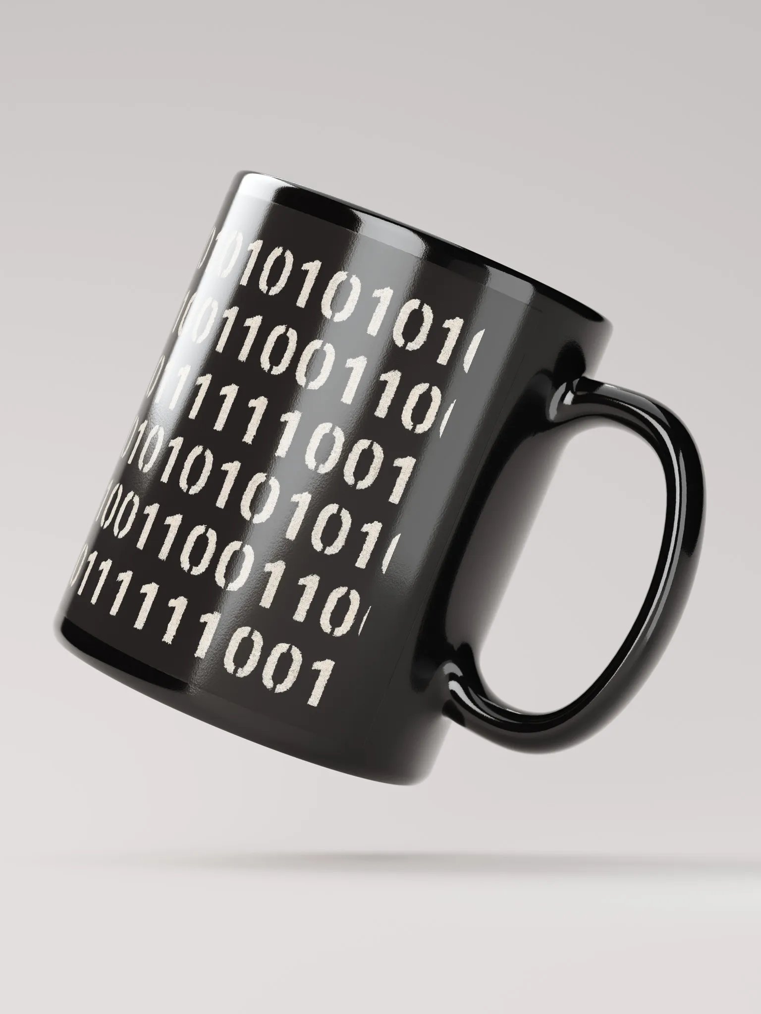 Black Binary Code Data Mug product image (2)