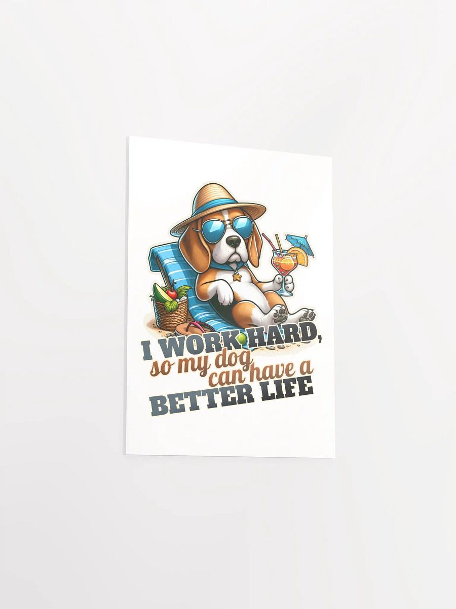 Work Hard - Beagle Beach - Poster product image (15)