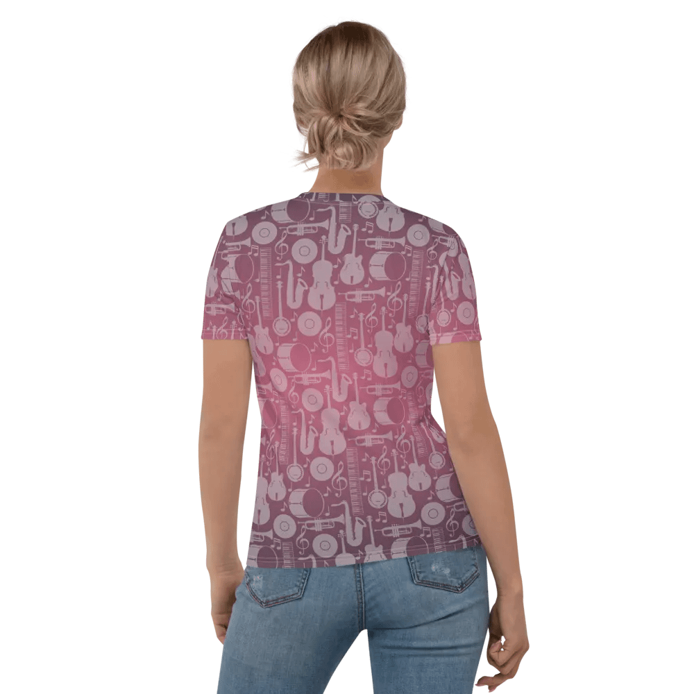 Sip, Sip, Hooray, Coffee and Music All Day All Over Print T-shirt product image (5)