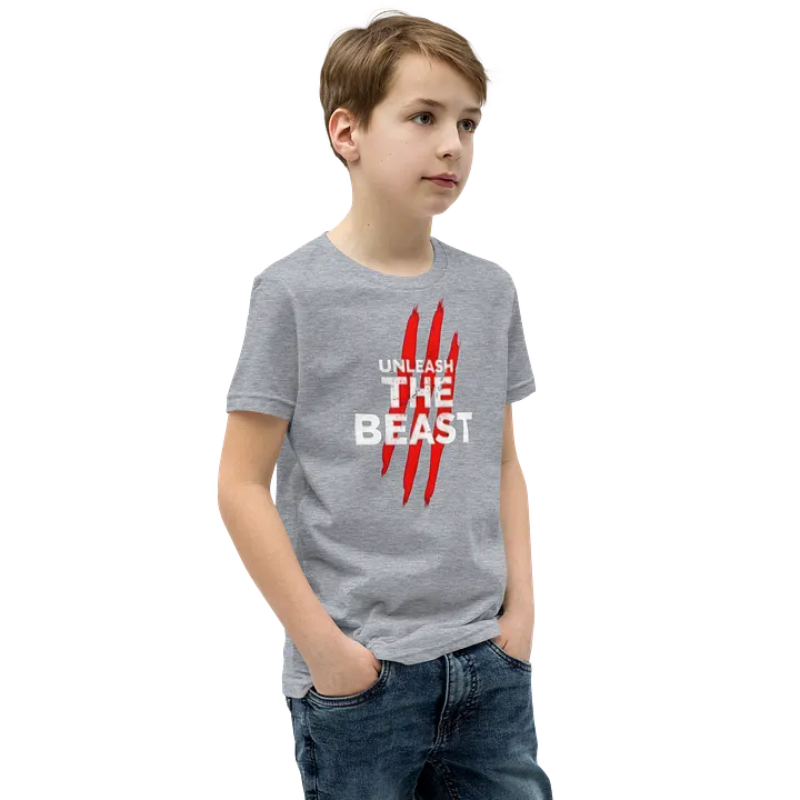 Kids Youth Short Sleeve T-Shirt Unleash Beast Graphic product image (2)