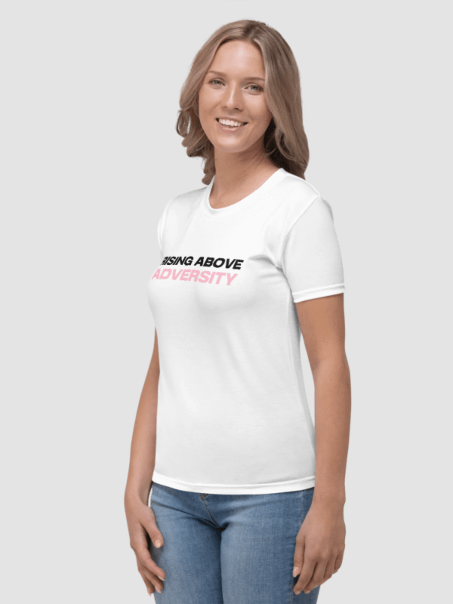 Breast Cancer Awareness: Rising Above Adversity T-Shirt - White product image (2)